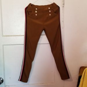 Tan High Waist Pants
